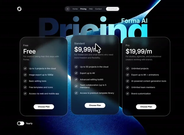 SaaS Pricing Flow 网页预览
