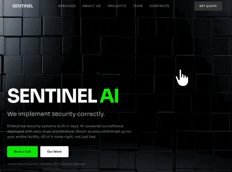 SENTINEL AI 网页预览