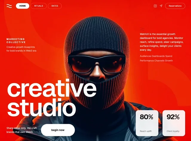 Creative Agency 网页预览
