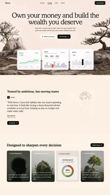 Evergreen Finance 网页预览