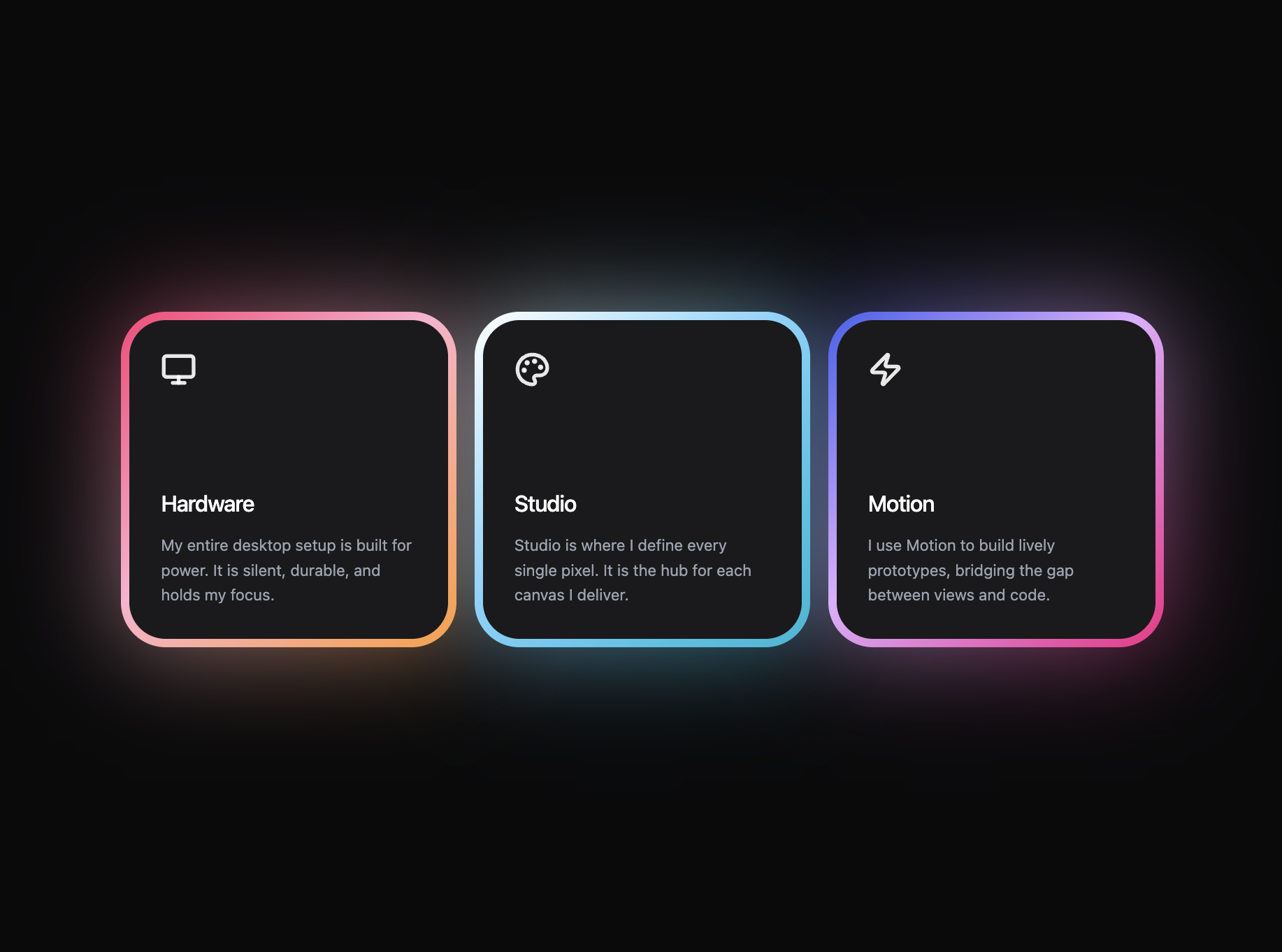 Glow Features 网页预览