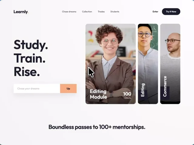 Learnly 网页预览