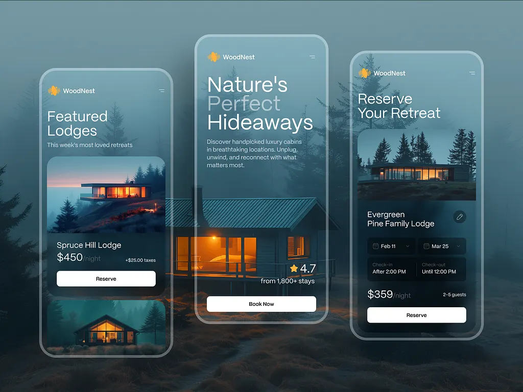 Lodge Booking App 网页预览