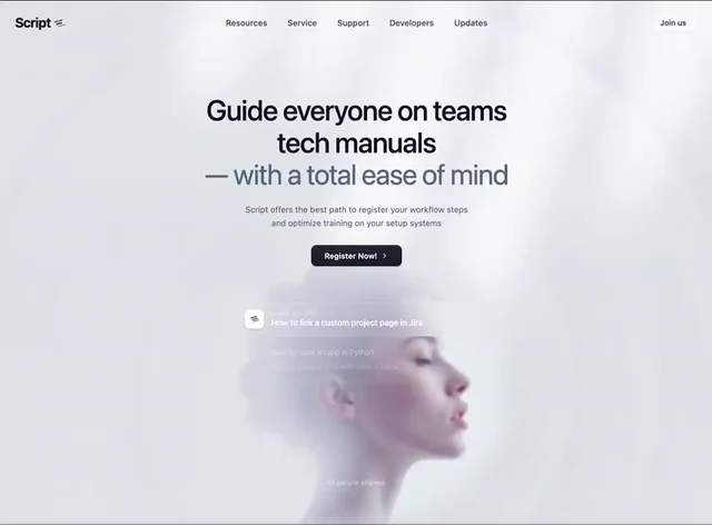 Minimal Workflow SaaS 网页预览