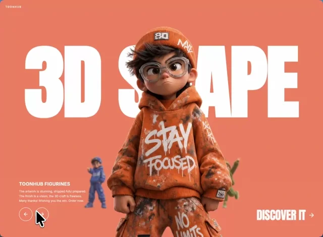 3D Collectible Hero 网页预览