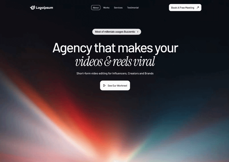 Buzzentic Agency 网页预览
