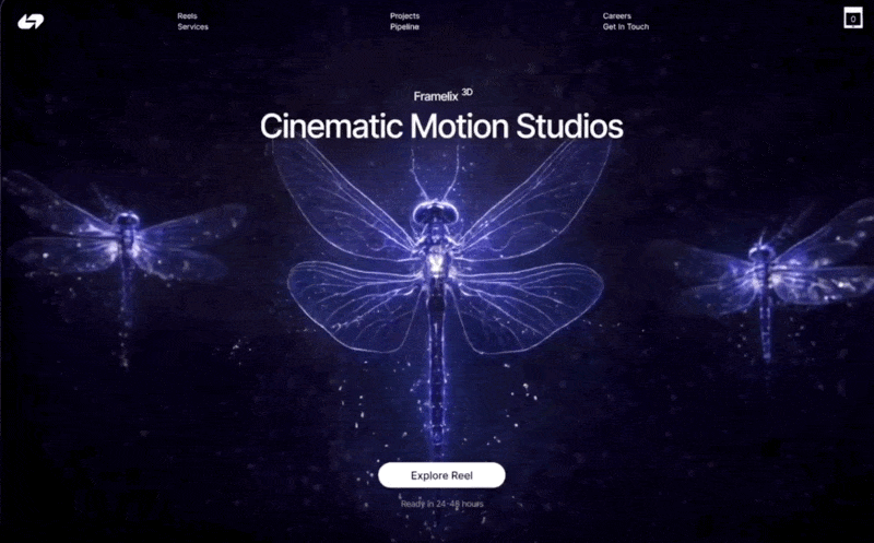 Framelix 3D Studios 网页预览