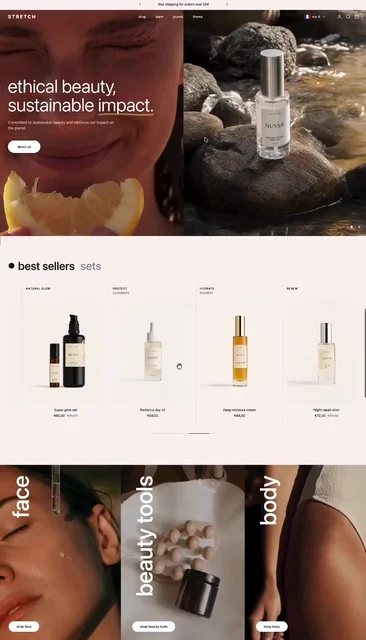 Beauty Categories 网页预览