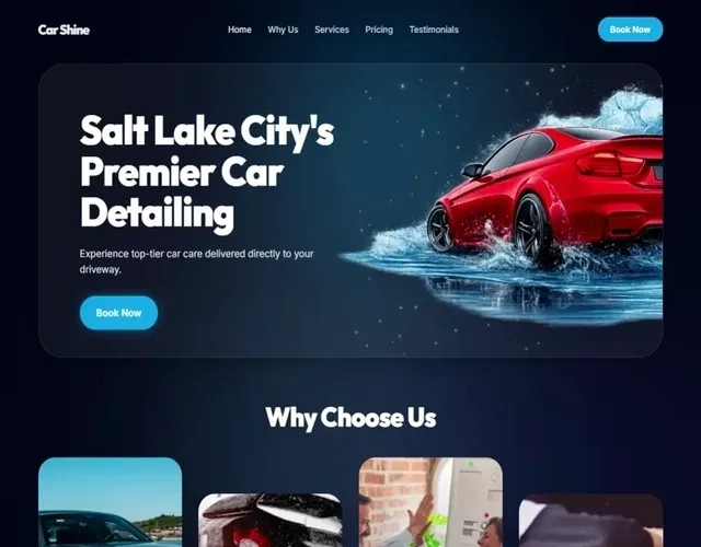 Car Shine 网页预览