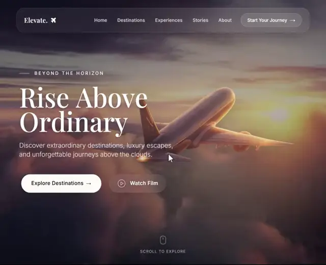 Elevate 网页预览