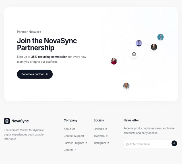 Footer - Orbit 网页预览