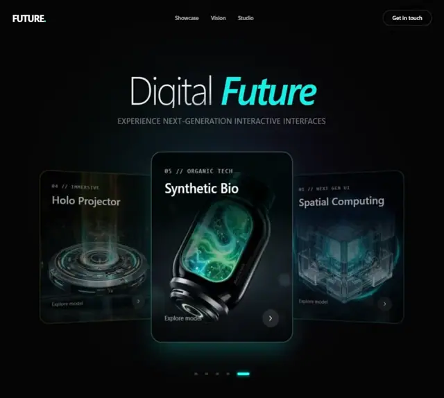 Future Carousel 网页预览