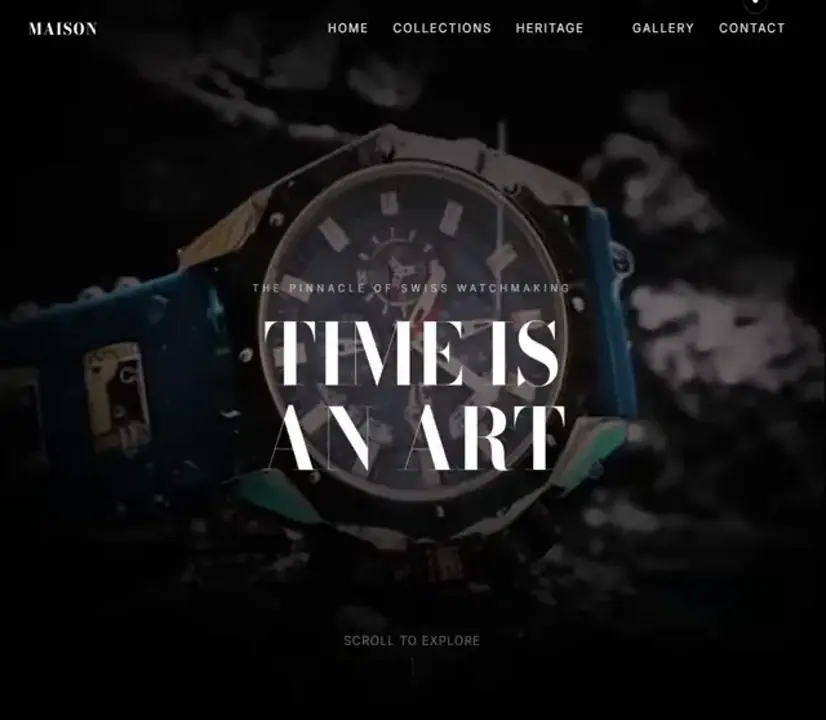 Luxury Watch 网页预览