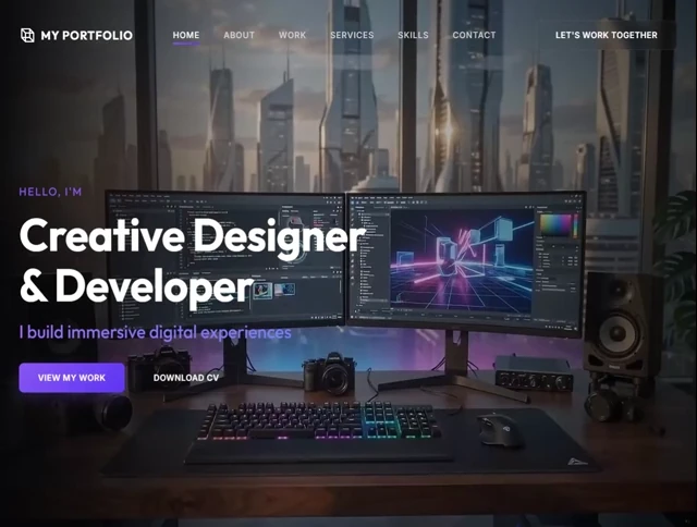 My Portfolio 网页预览