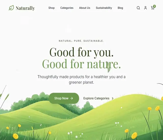 Naturally 网页预览
