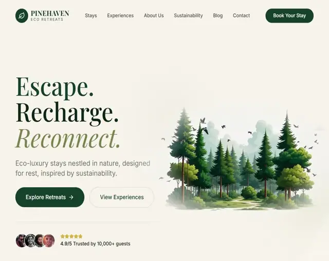 Pinehaven 网页预览