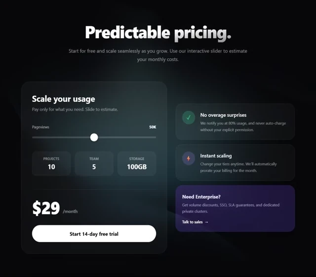 Pricing - Predictable 网页预览