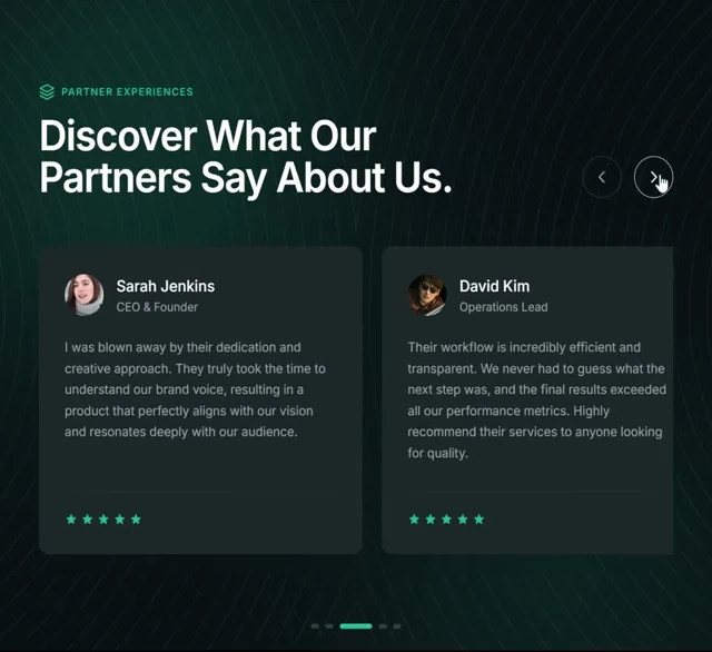 Testimonials - Pulse Slider 网页预览
