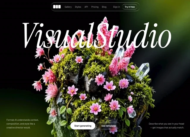Visual Hero 网页预览