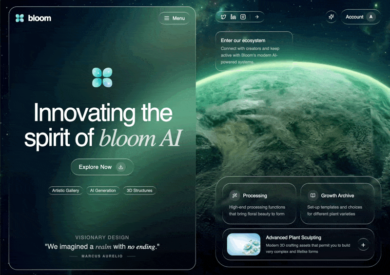 Bloom AI 网页预览