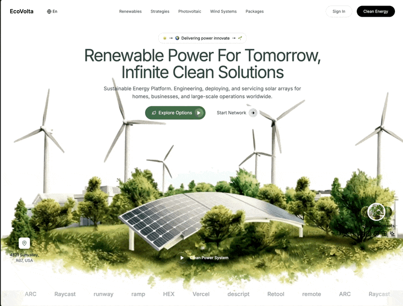 EcoVolta 网页预览