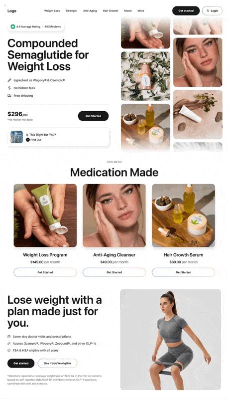 E-commerce Website 网页预览
