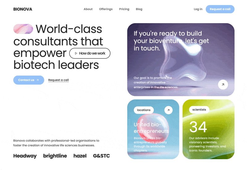 Bionova Biotech 网页预览