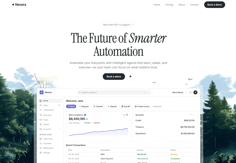 Nexora Automation 网页预览
