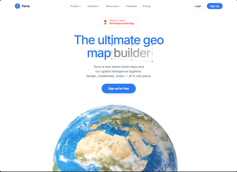 Terra Geo Map 网页预览